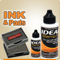 Rubber Stamp Ink and Replacement Ink Pads for Ink Stampers. Stamp Ink in many colors for many brands and sizes. Ink for Stamping on Plastic and Slick Paper too.