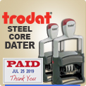 Trodat Metal Dater Ink Stamps at Wholesale. Order Trodat 5430, Trodat 5440, Trodat 5460, Trodat 5470, Trodat 5480 Metal Dater Ink Stampers online.