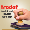 Rubber Ink Stampers with Handle by Ideal Stamp at Wholesale. These Ideal Address and Message Handle Rubber Ink Stampers are available in many sizes