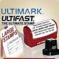 Ultimark Rubber Pre Ink Stamps at Wholesale. Large Sizes. Ultimark Pre Ink Stamps don’t need a stamp pad. With Ultimark the ink is in the Rubber Stamp already.