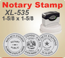 MaxLight XL-535 Round Notary Samp Pre Inked