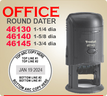 Order Trodat 46140 Daters, Trodat 46130 Daters and Trodat 46145 Daters. Made of a durable composite construction.