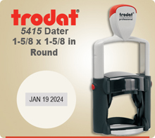Trodat 5415 Professional Dater With Metal Frame. This Dater is usually shipped to you next day if order in by 4 PM Central.