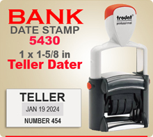 Teller Stamp  Design a Custom Bank Stamp