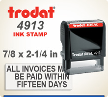 Self Inking Stamp 2 Color Blue/Red Ink MaxMark Q43 Date Stamp withDEPOSITED and Custom Text Large Size 