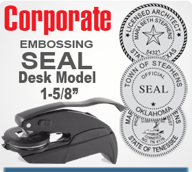 Trodat Corporate Embossing Seal Desk Model 1-5/8